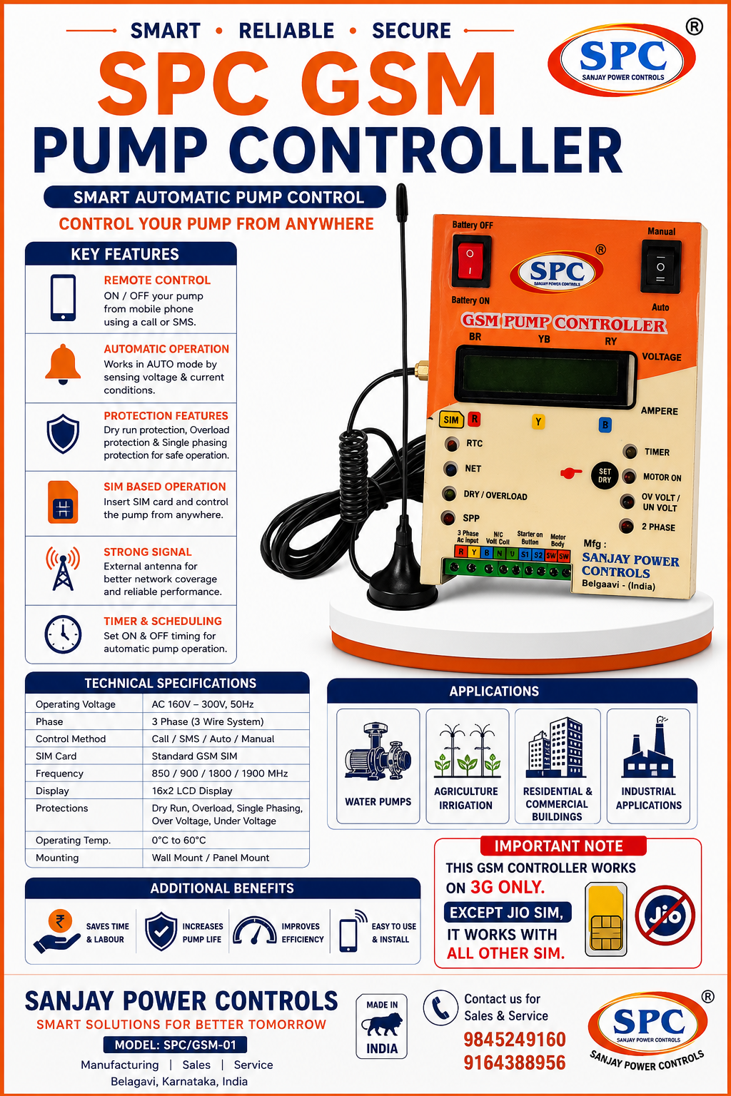 GSM Pump Controller feature poster